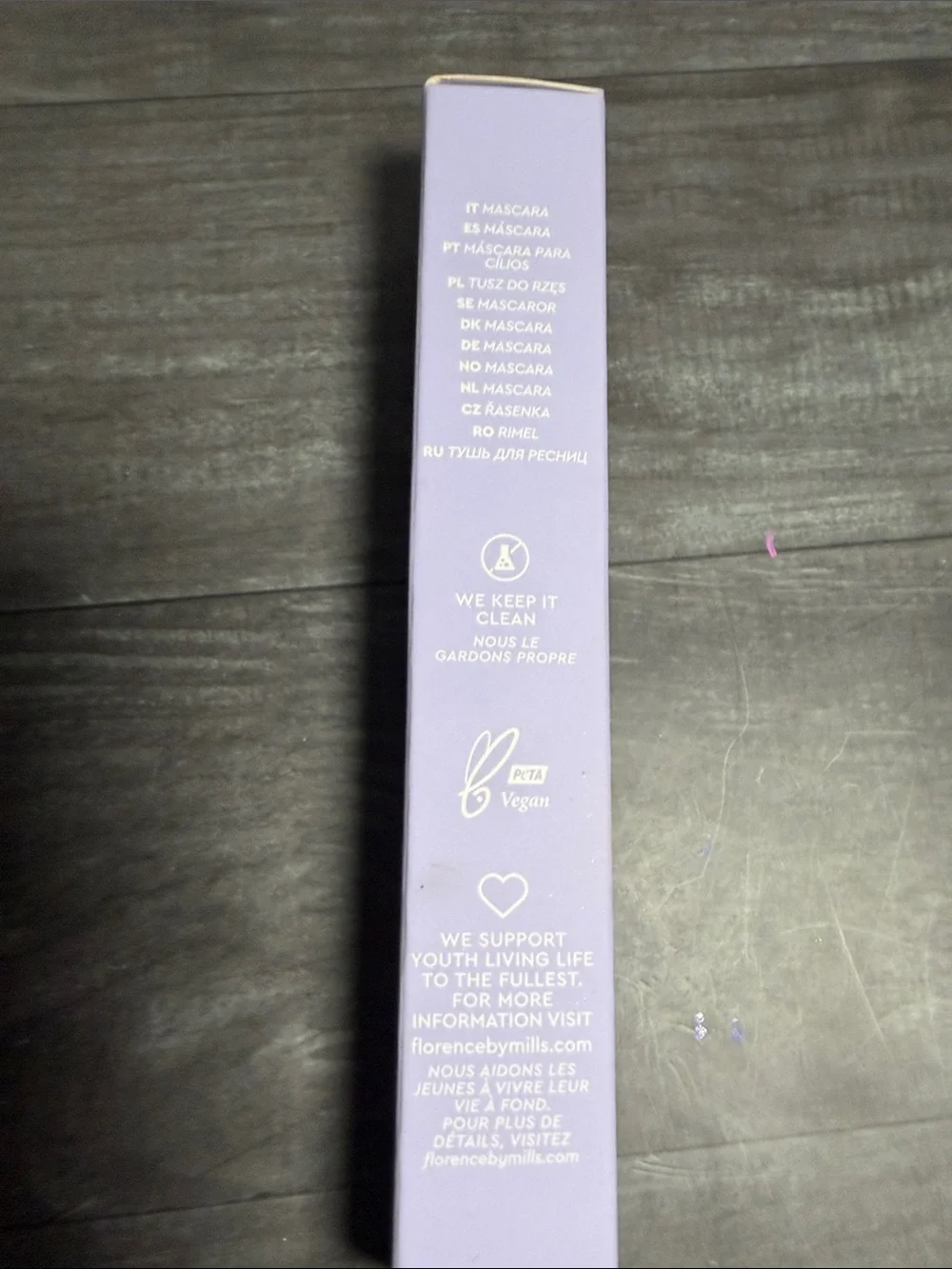 Florence by Mills Built to Lash Mascara - Lavender Packaging